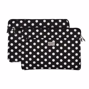 Wonder Sleeve Laptop 15-16 inches Black Polka-Dot
