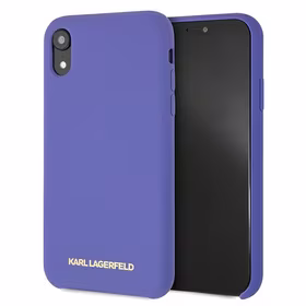 Karl Lagerfeld silikona iPhone Xr viedtālruņa apvalks - violets