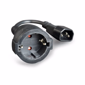 Gembird PC-SFC14M-01 barošanas adapteris IEC320 C14 -> SCHUKO (F) uz 15 cm kabeļa