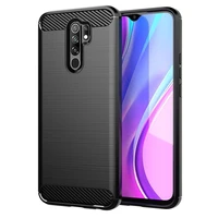 CARBON viedtālruņa apvalks XIAOMI Redmi 9 melns