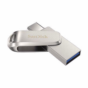 SanDisk Ultra Dual Drive Luxe USB zibatmiņas disks 1000 GB USB Type-A / USB Type-C 3.2 Gen 1 nerūsējošs tērauds