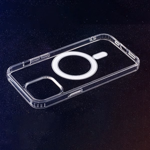 Triecienizturīgs 1,5 mm Mag maciņš iPhone 17 Pro Max 6,9" / iPhone 18 Pro Max 6,9 caurspīdīgs, ar lielu atveri