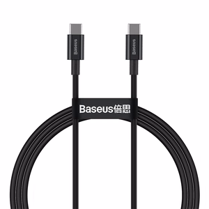 Baseus kabelis Superior PD USB-C - USB-C 1,0m melns 100W