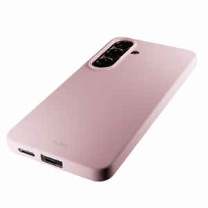 Puro Icon silikona viedtālruņa apvalks Samsung Galaxy S25 - rozā