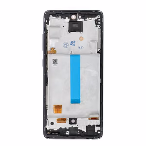 REWA OLED LCD displejs ar rāmi SAMSUNG A52 4G/5G, melns