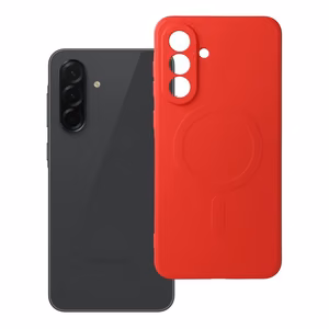 Viedtālruņa apvalks no silikona ar Magnētisko MagSafe SAMSUNG A36 sarkans