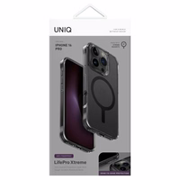 Uniq LifePro Xtreme Magclick uzlādes viedtālruņa apvalks iPhone 16 Pro - pelēks