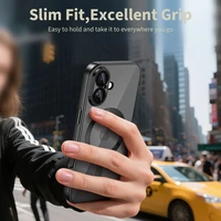 Tech-Protect MagFlex Magnētiskais apvalks viedtālrunim iPhone 17 - caurspīdīgs melns