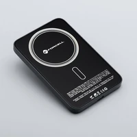 Portatīvais lādētājs ar MagSafe Forcell F-Energy SuperSlim F5K8 QC4.0 PD3.0 15W 5000 mAh melna