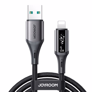 Joyroom S-A60 StarTalk 3A USB-A – Lightning kabelis, 1.2m, melns