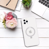 Tel Protect Burvīgais MagSafe ar statīvu apvalks viedtālrunim Iphone 11 Pro – sudrabains