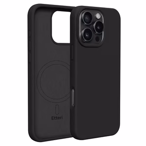 Etteri Silicone Mag maciņš iPhone 16 Pro Max 6,9" melns