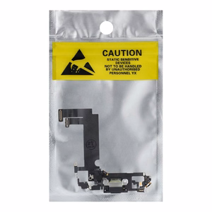 Uzlādes fleksis USB IPHONE 12 mini melns (izvilkts)