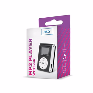 Setty MP3 с ЖК-экраном и наушниками чёрный
