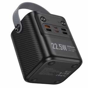 Ārējā baterija Power Bank Hoco J152 22.5W+PD20W 80000mAh melna