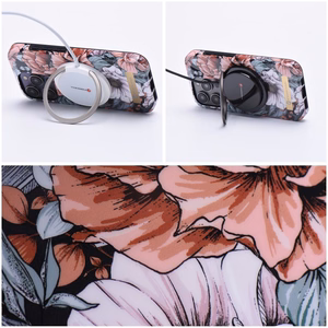 FORCELL F-PROTECT Mirage viedtālruņa apvalks saderīgs ar MagSafe IPHONE 14 Plus ziedošs krūms