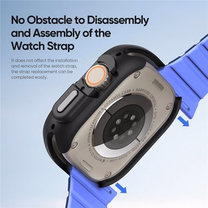 DUX DUCIS apvalks BAMO Apple Watch Ultra / Ultra 2 49 mm pusnakts pelēks