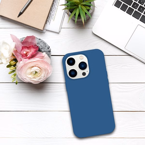 Tel Protect silikona viedtālruņa apvalks Iphone 14 Pro tumši zils