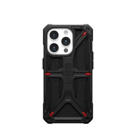 UAG Monarch viedtālruņa apvalks iPhone 15 Pro - melns kevlar
