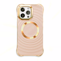 Circle Glam Mag korpuss priekš iPhone 16 Plus 6,7" rozā krāsā