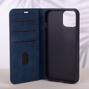 Smart Suede maciņš Honor 600 / Honor 600 Pro tumši zils