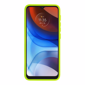 Camshield Soft viedtālruņa apvalks Motorola Moto E7 Power/E7i Power laima krāsas