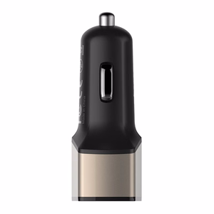 Nillkin Celerity 32 W automašīnas lādētājs ar 2 USB-A un 1 USB-C pieslēgvietu, zelta krāsā