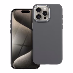 Maciņš priekš iPhone 15 PRO MAX Forcell F-Protect Frame Premium saderīgs ar Magsafe pelēks