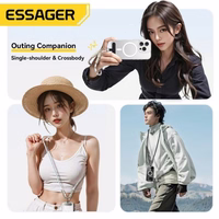 USB Kabelis Essager "Rope" melns 60W "Type-C / Type-C" 30cm