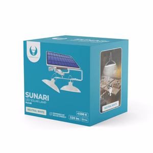 Forever Light Solar LED Double Lampa SUNARI FLS-80 6W 520lm 4500K 5500mAh Li-Ion