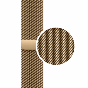 Crong Milano Steel Milānas pinuma nerūsējošā tērauda aproce Apple Watch 44/45/46/49 mm, rozā zelta krāsā