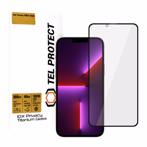 Aizsargstikls Tel Protect 10X Privātums Titanium Iphone 13 Pro Max (apvalks)