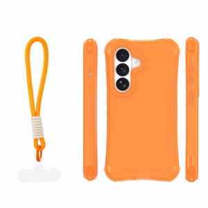 Safepop maciņš ar siksniņu priekš Samsung Galaxy S26 Plus oranžs
