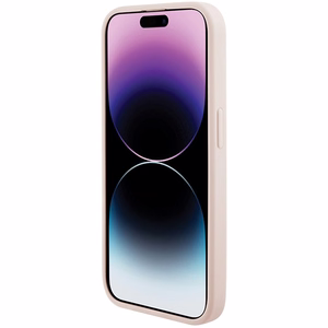 Karl Lagerfeld stepētā K raksta viedtālruņa apvalks iPhone 15 Pro Max - rozā