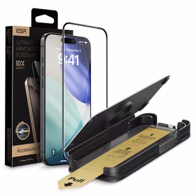 ESR UltraFit Armorite Pro rūdīts stikls iPhone 16 Pro / 17 - caurspīdīgs