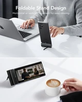 VEGER portatīvais lādētājs 5000 mAh ar iebūvētu savienotāju Type C PlugOn PD QC3.0 3A 20W W0558 melna