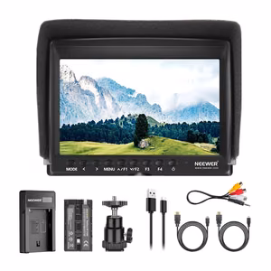 Полевой монитор NEEWER F100 + USB зарядное устройство + комплект аккумуляторов