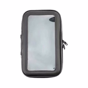 Velosipēdu telefona ūdensizturīgs stiprinājums, universālais telefona turētājs velosipēdiem un motocikliem XL izmēra (maks. telefona izmērs: 165 mm x 80 mm) - melns (bez stūres stiprinājuma)