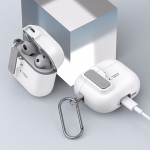 Tech-Protect Slim Hook Чехол для AirPods 4 - белый