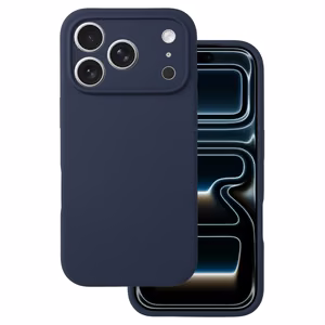 Силиконовый чехол Lite для iPhone 17 Pro Max тёмно-синий