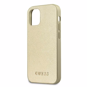 Guess GUHCP12SIGLGO iPhone 12 mini 5.4" золотой/золотой жёсткий чехол Iridescent