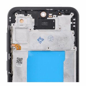 REWA OLED LCD displejs ar rāmi SAMSUNG A36, melns