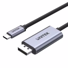 UNITEK V1409A cable gender changer USB-C DisplayPort melns, pelēks