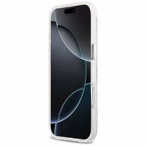 Karl Lagerfeld IML Mirdzošais Karl & Choupette Heads Logo magnētiskais viedtālruņa apvalks iPhone Air - pelēks