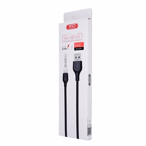 XO kabelis NB103 USB - microUSB 2,0 m 2,1A, melns