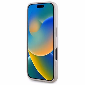 Guess GUHMP16SP4ROPEMCP iPhone 16 6.1" rozā/rozā cietais apvalks 4G Ziedu Druka Magnētiskais