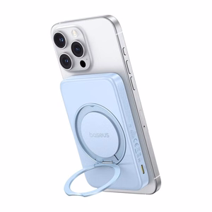 Baseus portatīvais lādētājs ar statīvu PicoGo Qi2 5000mAh 20W (zila)