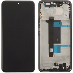 LCD ekrāns Xiaomi Redmi Note 15 Pro 4G ar skārienjūtīgo ekrānu ar rāmi melns OLED