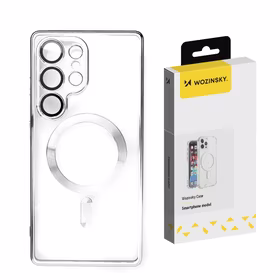 Wozinsky Pārklātais apvalks ar Magnētisko Samsung Galaxy S25+ - Sudraba