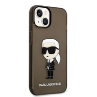 Karl Lagerfeld Ikonik Karl viedtālruņa apvalks iPhone 14 Plus - melns